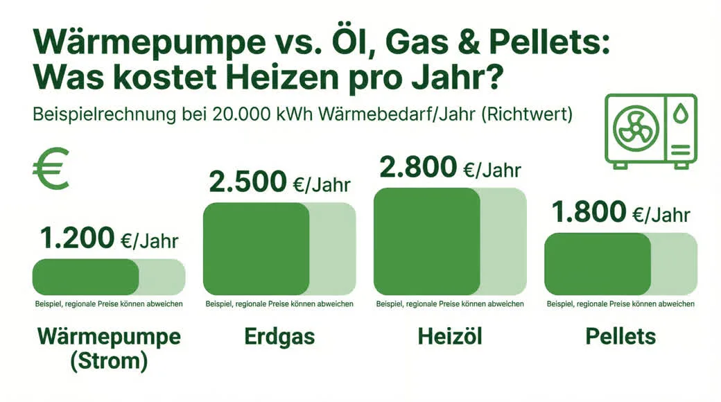 Vergleich: Wärmepumpe vs. andere Heizarten